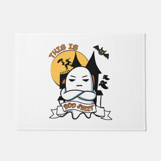 Ghost Halloween Costume Funny Boo Fußmatte (Vorderseite)