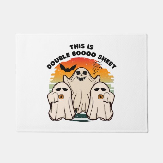 Ghost Halloween Costume Funny Boo Fußmatte (Vorderseite)