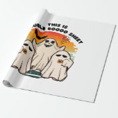 Ghost Halloween Costume Funny Boo Geschenkpapier (Ungerollt)