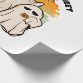 Ghost Halloween Costume Funny Boo Geschenkpapier (Ecke)