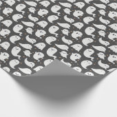 Ghost Halloween Dark Spooky Wrapping Paper Geschenkpapier (Ecke)