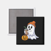 Ghost Halloween Drink Kaffee Geist Eiskaffee P Magnet (Vorderseite/Rückseite)