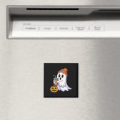 Ghost Halloween Drink Kaffee Geist Eiskaffee P Magnet (In Situ (Geschirrspüler))