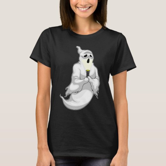 Ghost Halloween Flashlight T-Shirt (Vorderseite)