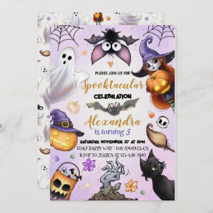Ghost Halloween Geburtstag Einladendes Spooktakulä Einladung