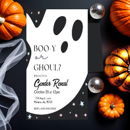 Ghost Halloween Gender Reveitation Einladung