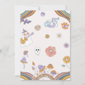 Ghost Halloween Groovy Geburtstag Lass uns Ghouls  Einladung (Rückseite)