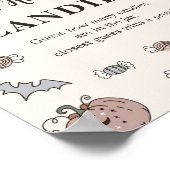 Ghost Halloween Guess Wie viele Candies Game Poste Poster (Ecke)