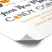 Ghost Halloween Guess Wie viele Candy Corns Game Poster (Ecke)