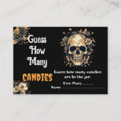 Ghost Halloween Guess Wie viele Kandies Game Begleitkarte (Vorderseite)
