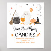Ghost Halloween Guess Wie viele Kandies Game Poster (Vorne)