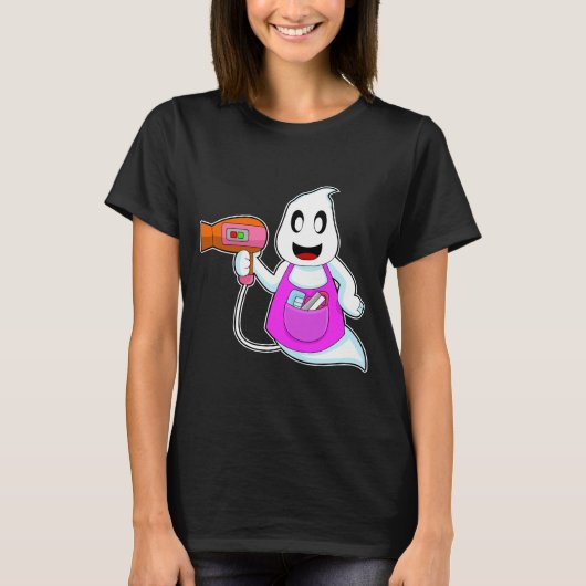 Ghost Halloween Hairdresser T-Shirt (Vorderseite)