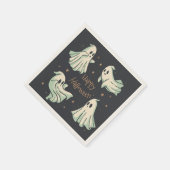 Ghost Halloween Happy Halloween Serviette (Ecke)