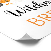 Ghost Halloween Hexen Brew Drinks signieren Poster (Ecke)