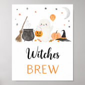 Ghost Halloween Hexen Brew Drinks signieren Poster (Vorne)