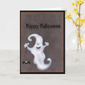 Ghost Halloween Karte (Gelbe Blume)