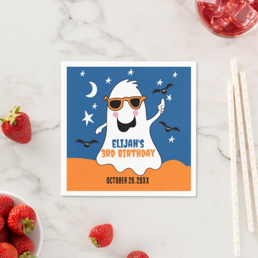 Ghost Halloween Kindergeburtstag Niedlich Serviette (Beispiel)