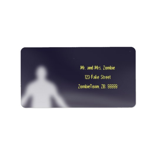 Ghost - Halloween Labels Adressaufkleber (Vorne)