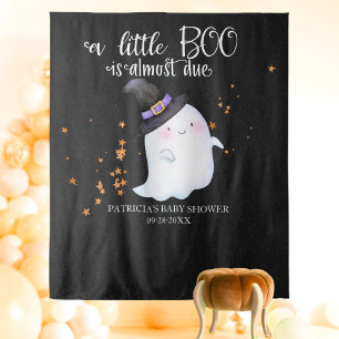 Ghost Halloween Little Boo Babydusche Hintergrund Wandteppich