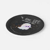 Ghost Halloween Little Boo Boy Baby Dusche Pappteller (Schrägansicht)