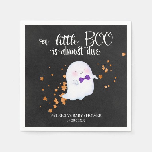 Ghost Halloween Little Boo Boy Baby Dusche Serviette (Vorderseite)