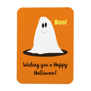 Ghost Halloween Magnet lächeln
