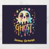 Ghost Halloween - Mummy Mayhem Schaumweinetikett (Einzelnes Label)