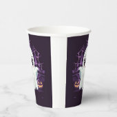 Ghost Halloween Niedlich Illustrations Paper Cup Pappbecher (Rechts)