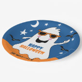 Ghost Halloween Niedliche Kinder Pappteller (Schrägansicht)