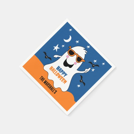 Ghost Halloween Niedliche Kinder Serviette (Ecke)
