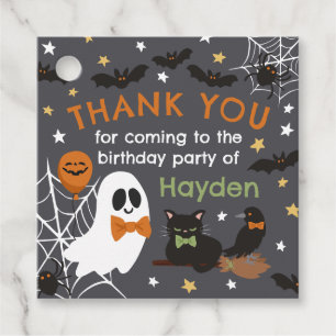 Ghost Halloween Party Danke Geschenkanhänger