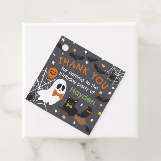 Ghost Halloween Party Danke Geschenkanhänger (Beispiel)