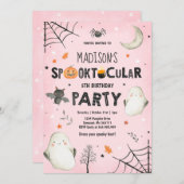 Ghost Halloween Party Spooktacular Party Einladung (Vorne/Hinten)