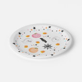 Ghost Halloween Pink Spooktacular Pappteller (Schrägansicht)