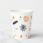 Ghost Halloween Pink Spooktacular Party Pappbecher (Rückseite)