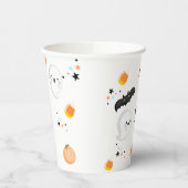 Ghost Halloween Pink Spooktacular Party Pappbecher (Links)