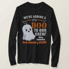 Ghost Halloween Pregnancy Ankündigung Long Sleeve T-Shirt