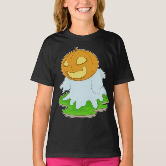 Ghost Halloween Pumpkin T-Shirt (Vorderseite)