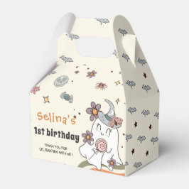 Ghost Halloween Retro Groovy Geburtstags Gefälligk Geschenkschachtel