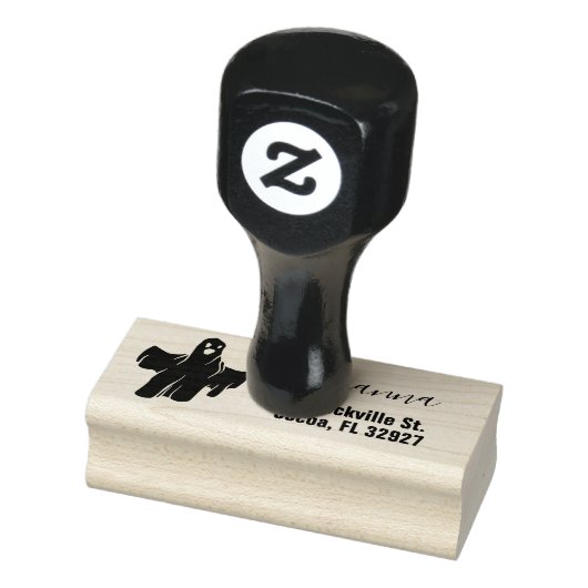 Ghost Halloween-Rücksendeadresse Gummistempel (Stempel)