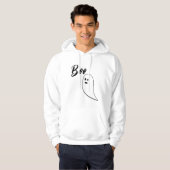 Ghost Halloween Schwarz-weiß Boom Hoodie (Vorne ganz)