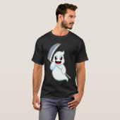 Ghost Halloween Sensenmann T-Shirt (Vorne ganz)