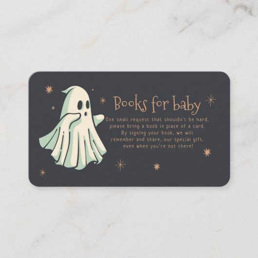 Ghost Halloween Spooktacular Books für Baby Begleitkarte (Vorderseite)