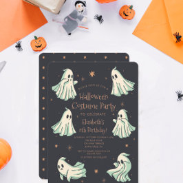 Ghost Halloween Spooktacular Costum Geburtstagspar Einladung