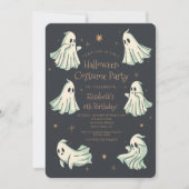 Ghost Halloween Spooktacular Costum Geburtstagspar Einladung (Vorderseite)