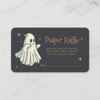 Ghost Halloween Spooktacular Diaper Raffel