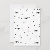 Ghost Halloween Spooky ein erster Geburtstag Einladung (Rückseite)