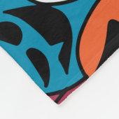 Ghost Halloween Spooky Scarf Muster Fleecedecke (Ecke)