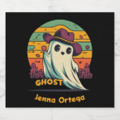 Ghost Halloween - Spooky Überraschung Schaumweinetikett (Einzelnes Label)