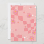 Ghost Halloween Spooky vibes Retro Groovy Geburtst Einladung (Rückseite)